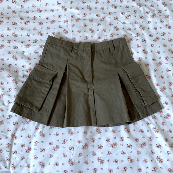 ZARA - Cargo Army Green Skirt - Picture 7 of 7